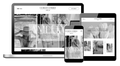 Showit business coach website template with a soft grey and white theme.