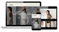 Showit fashion stylist website template with a soft neutral theme.