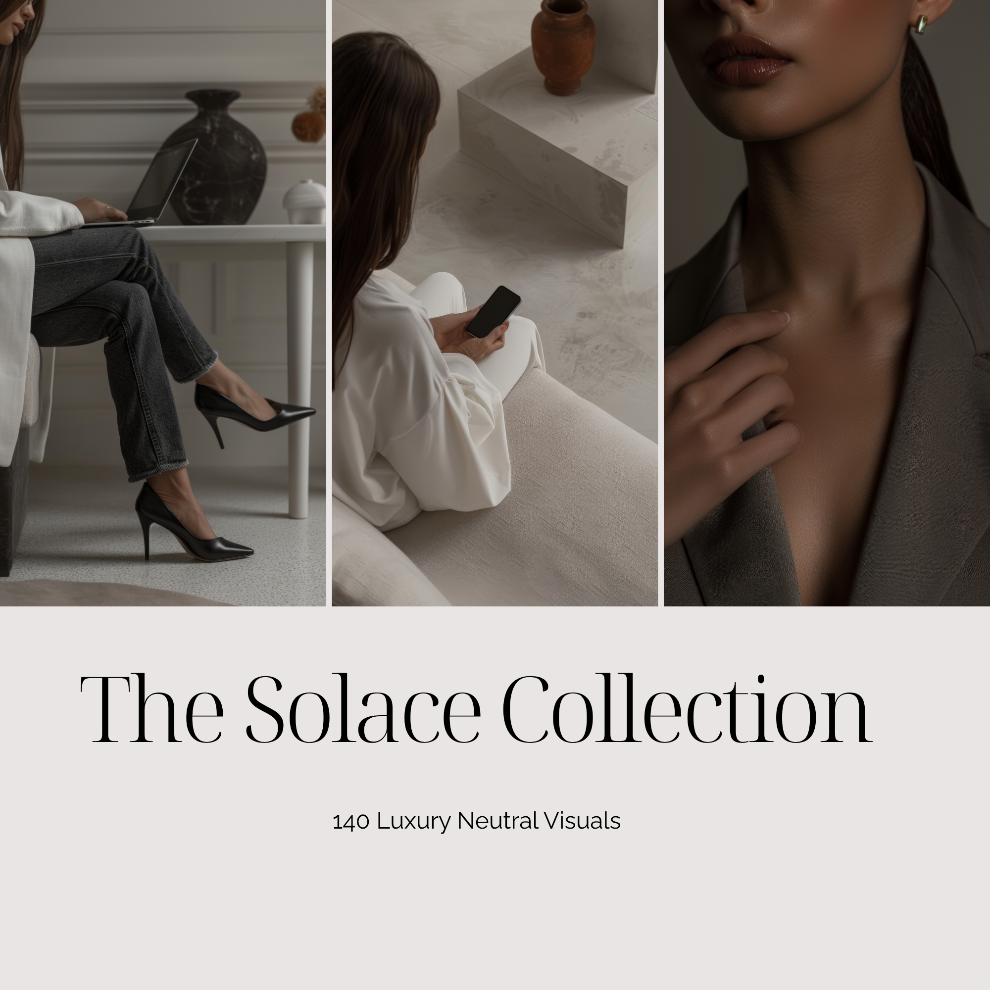 The Solace Collection | 140 Luxury Neutral Visuals