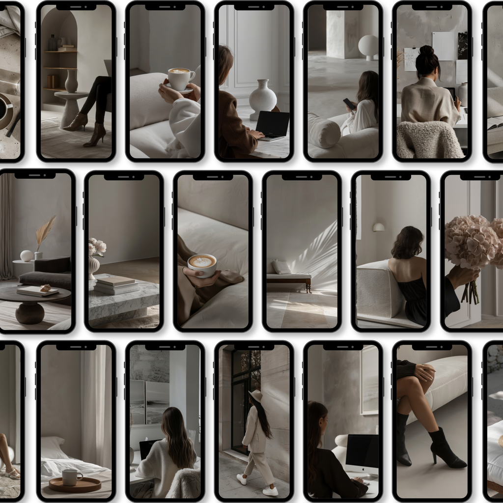 The Solace Collection | 140 Luxury Neutral Visuals